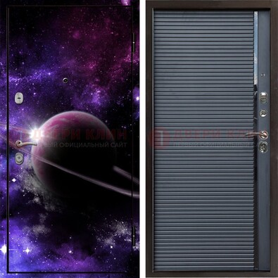 Металлическая дверь с фотопечатью Сатурна ДФ-20 в Видном