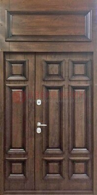 Классическая входная дверь с верхней фрамугой ДФГ-15 в Видном