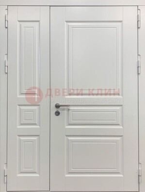 Полуторная светлая металлическая дверь с МДФ ДМ-336 в Видном