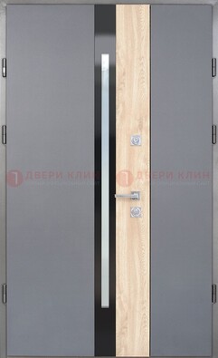 Полуторная металлическая дверь с МДФ ДМ-503 в Видном