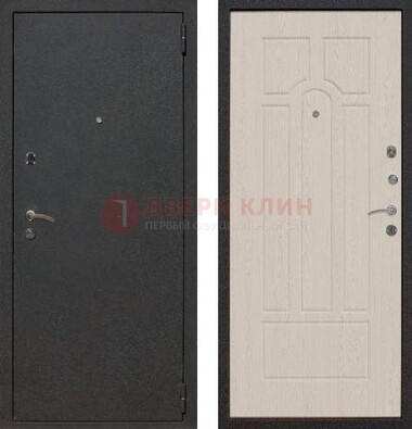 Серая входная дверь с порошковым покрытием МДФ внутри ДП-129 в Видном