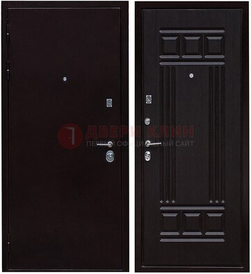 Темная стальная дверь с порошковым напылением ДП-140 в Видном