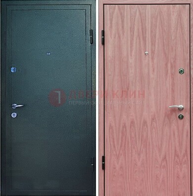 Черная входная дверь с порошковым покрытием ДП-32 в Видном