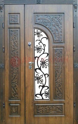 Морозостойкая металлическая парадная дверь ДПР-12 в Видном