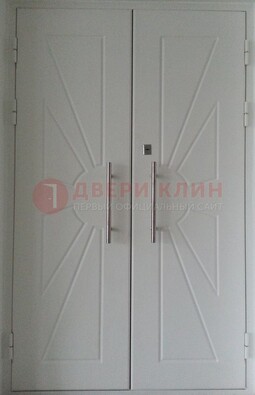 Парадная двухстворчатая дверь с фрезерованным МДФ ДПР-14 в Видном