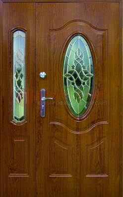 Парадная дверь со стеклянными вставками ДПР-73 для дома в Видном