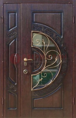 Полуторная железная дверь Винорит в классическом стиле ДСК-272 в Видном
