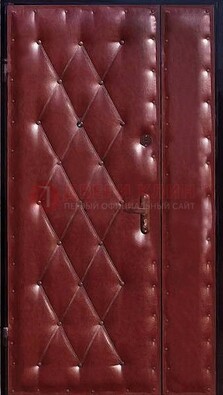 Бордовая тамбурная дверь ДТМ-25 в Видном