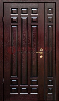 Коричневая металлическая дверь с виноритом ДВТ-20 в Видном