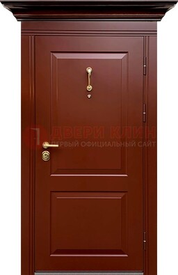 Красная железная дверь винорит для частного дома ДВТ-251 в Видном