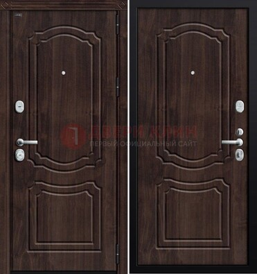 Темная входная дверь с МДФ ДМ-2222 в Видном