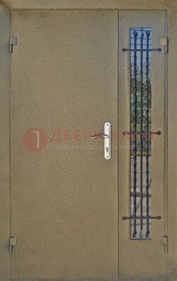 Тамбурная дверь Порошок со стеклом и ковкой ПЛ-20 в Видном